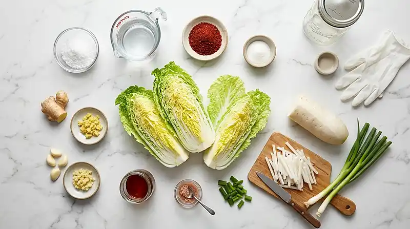 fermented cabbage kimchi recipe​ Ingredients