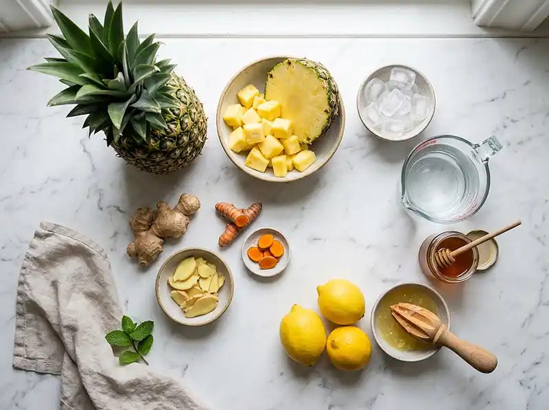 ginger pineapple tea​ Ingredients