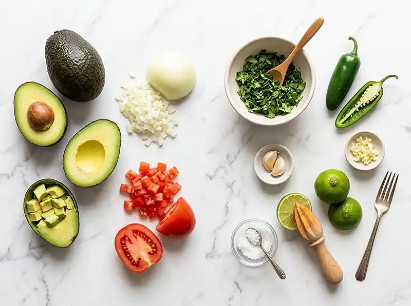 guacamole recipe Ingredients
