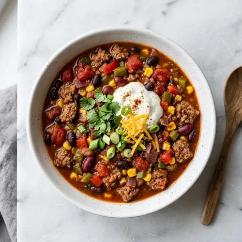 high protein low calorie chili​