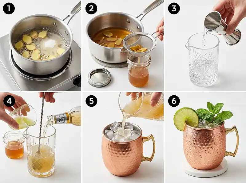 how to make a low calorie moscow mule​