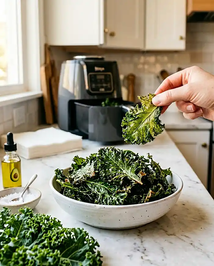 kale chips in air fryer recipe​