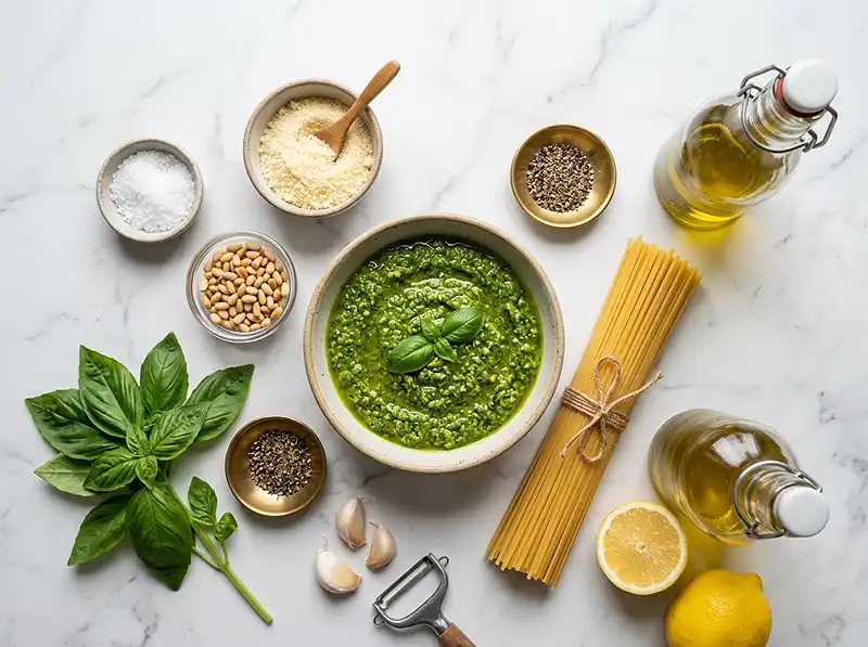 lemon pesto spaghetti​ Ingredients