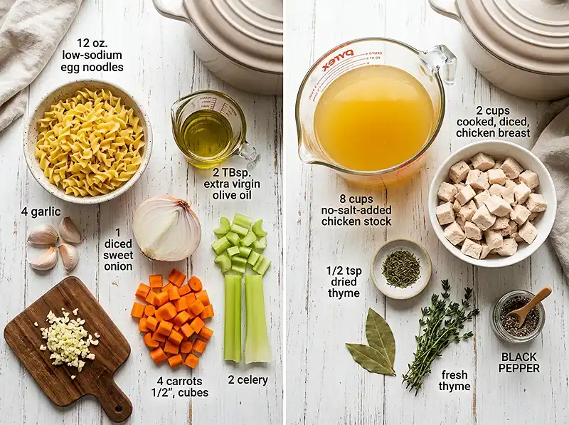 low salt chicken soup recipe​ Ingredients