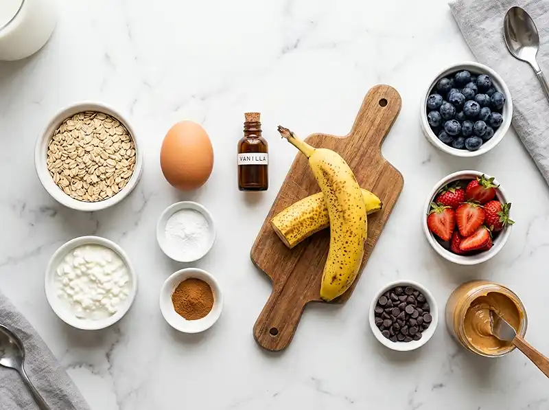 oatmeal cottage cheese banana pancakes Ingredients