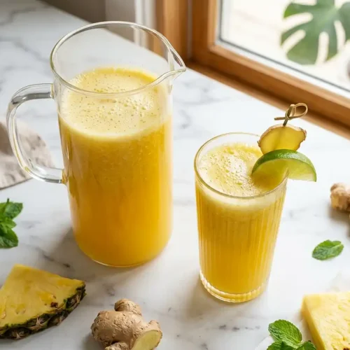 Pineapple Ginger Juice 2 pineapple ginger juice