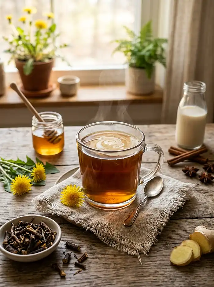 recipe for dandelion root tea​