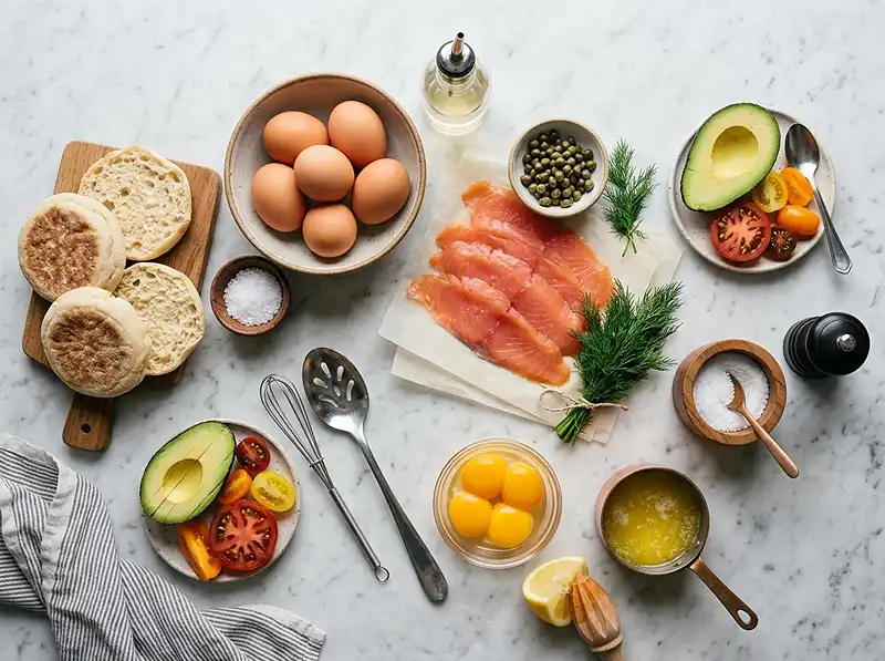 smoked salmon eggs benedict recipe Ingredients
