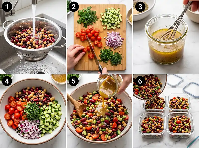 How to Make 5 minute dense bean salad recipe