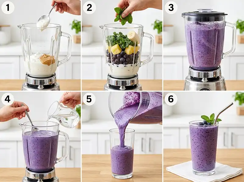 How to Make flat belly blueberry smoothie​