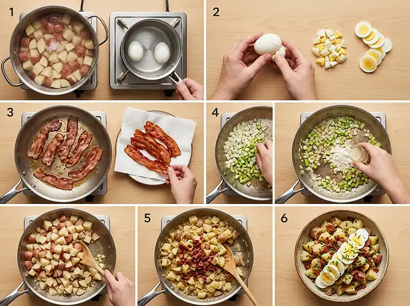 German Potato Salad Recipe with Egg 4 How to Make german potato salad recipe with egg
