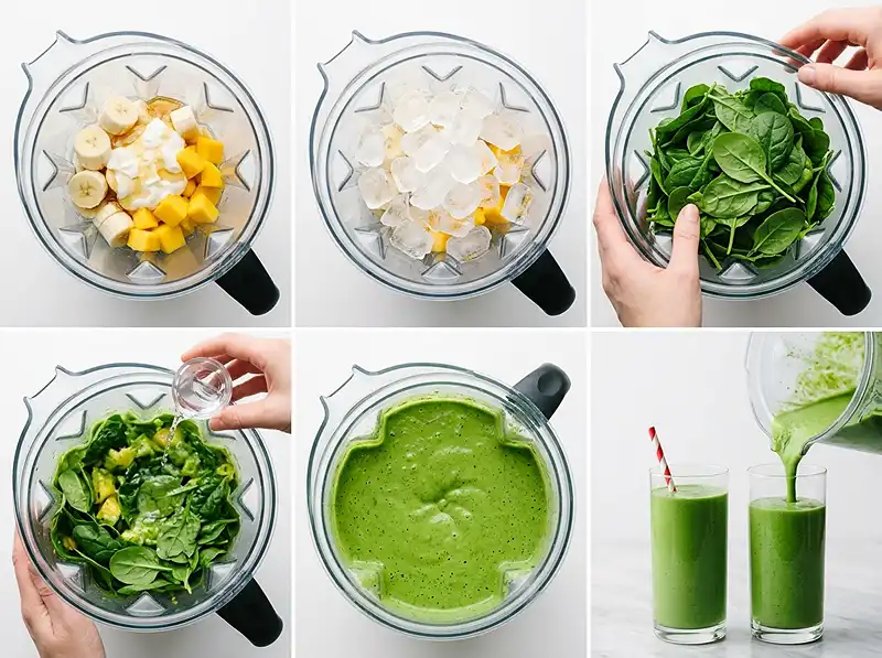 How to Make mango and spinach smoothie recipe_