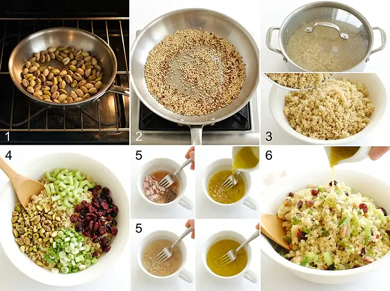 How to Make quinoa pistachio cranberry salad​