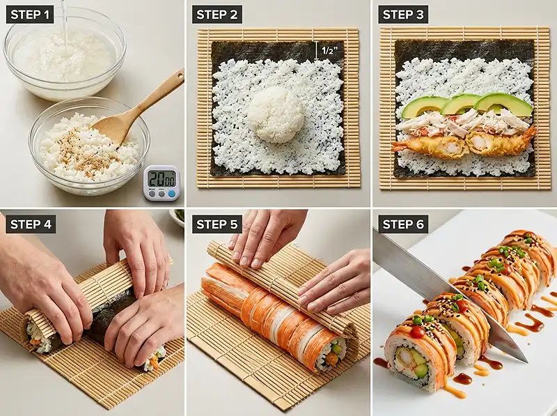 Sushi Shaggy Dog Roll 3 How to Make shaggy dog sushi roll
