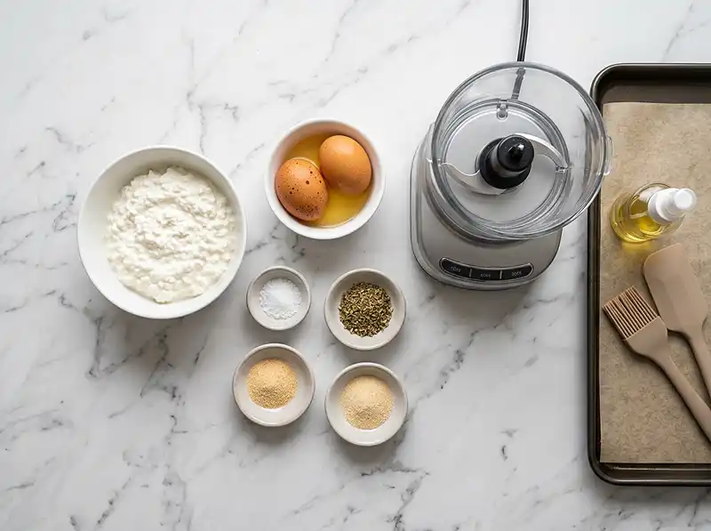 Ingredients for cottage cheese bread wrap recipe​