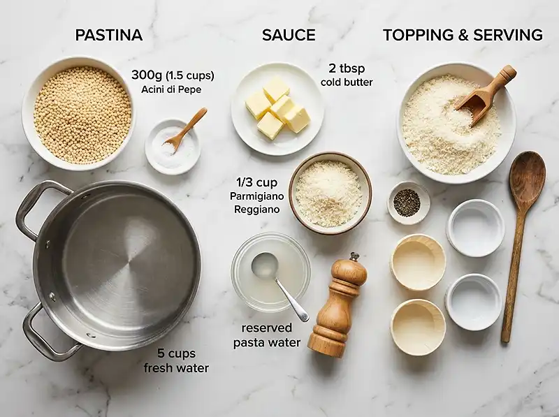 Pastina Dot Cake Ingredients