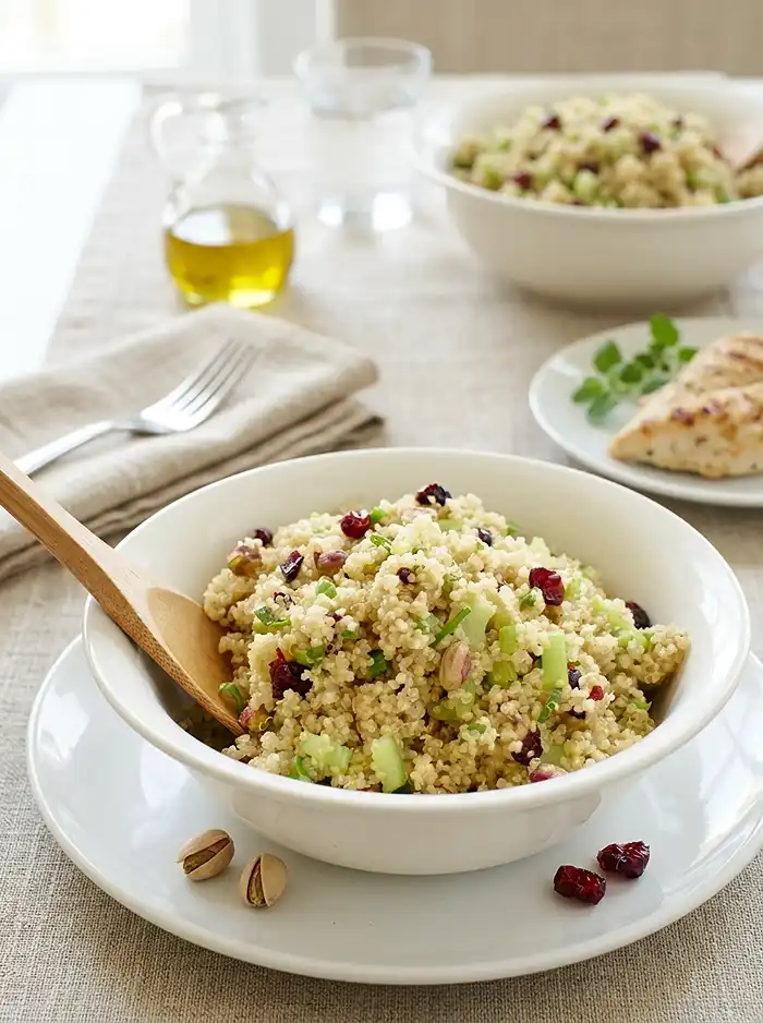 Quinoa Salad with Pistachios & Cranberries​