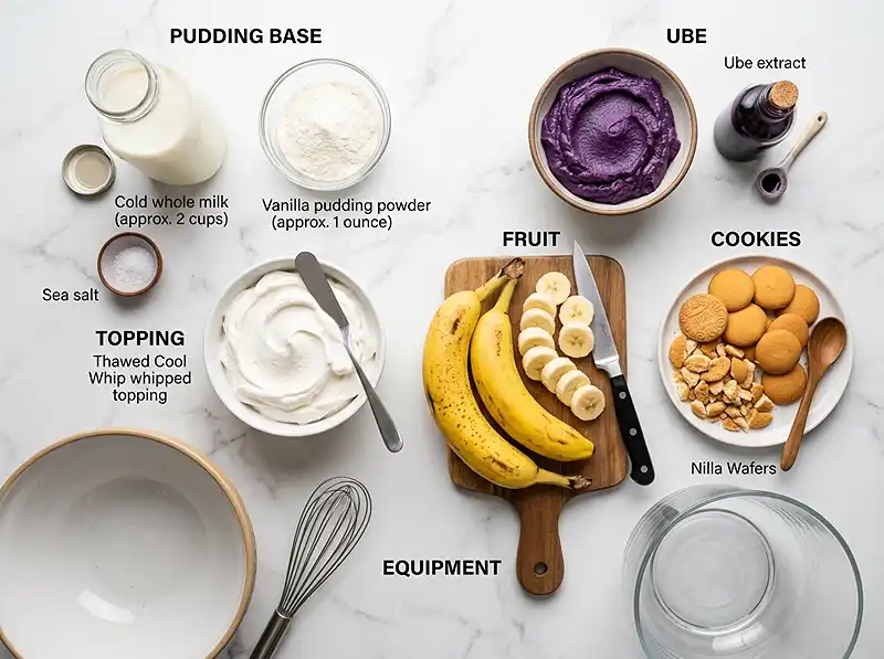 Banana Pudding Ube 3 banana pudding ube Ingredients