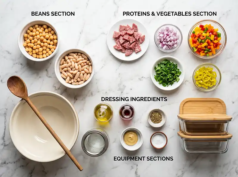 Dense Bean Salad Grinder Recipe 3 dense bean salad grinder recipe Ingredients