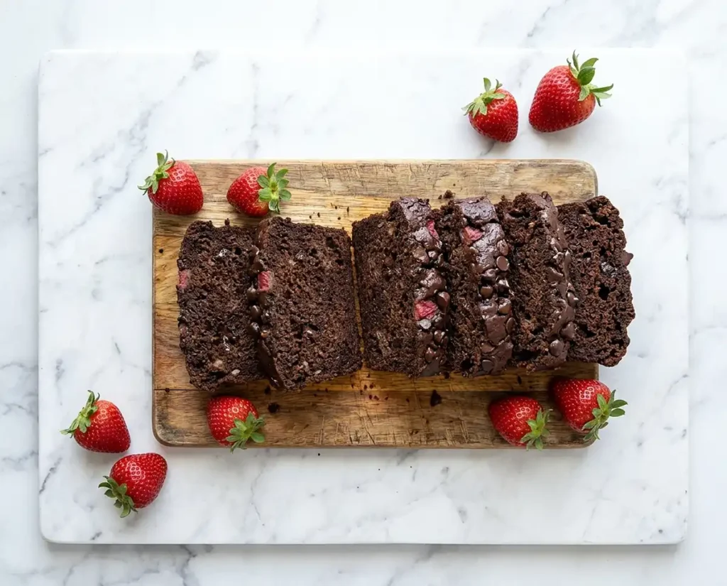 double chocolate strawberry banana bread recipe