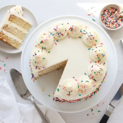 easy eggless vanilla cake recipe​