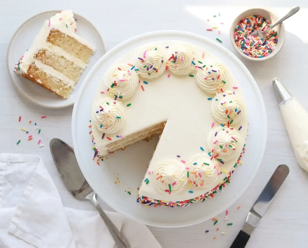 easy eggless vanilla cake recipe​