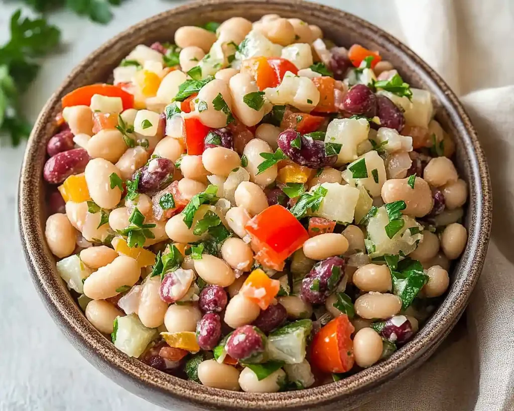 greek dense bean salad recipe
