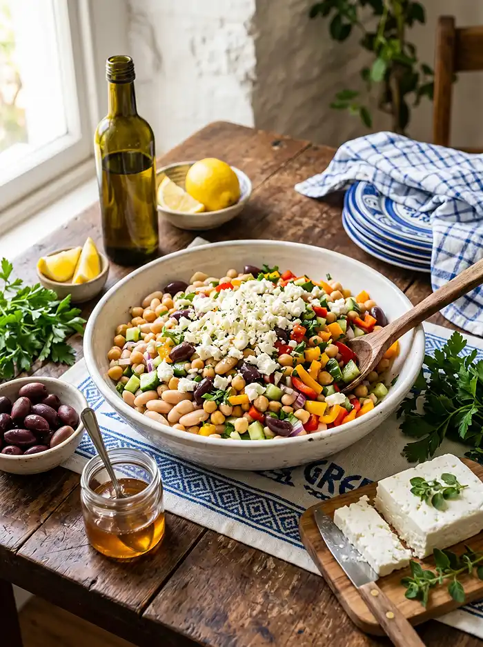 Greek Dense Bean Salad Recipe 5 greek dense bean salad