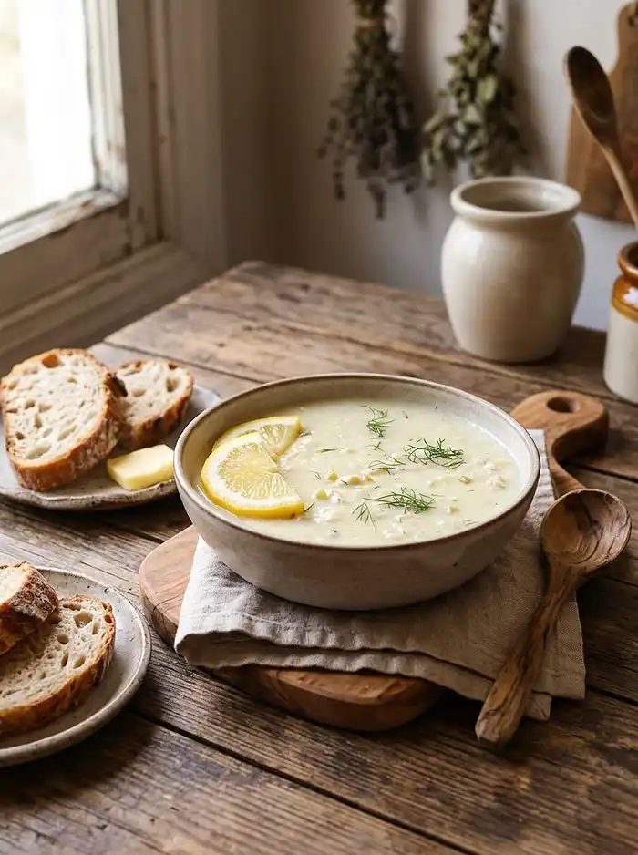 greek lemon chicken and rice soup recipe