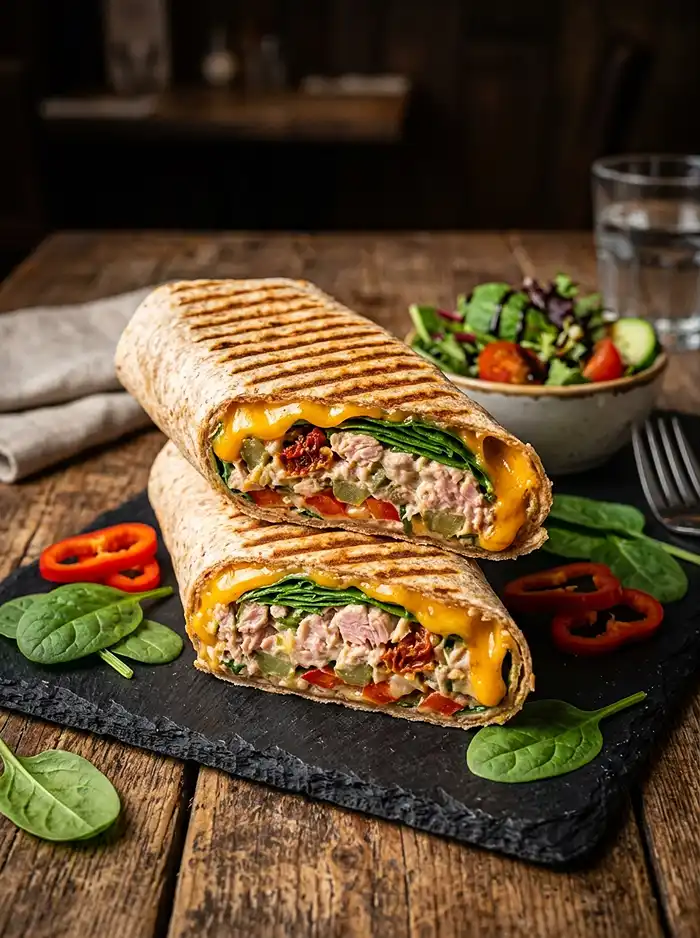 hot tuna melt wrap recipe