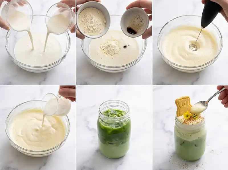 how to make banana pudding cold foam​