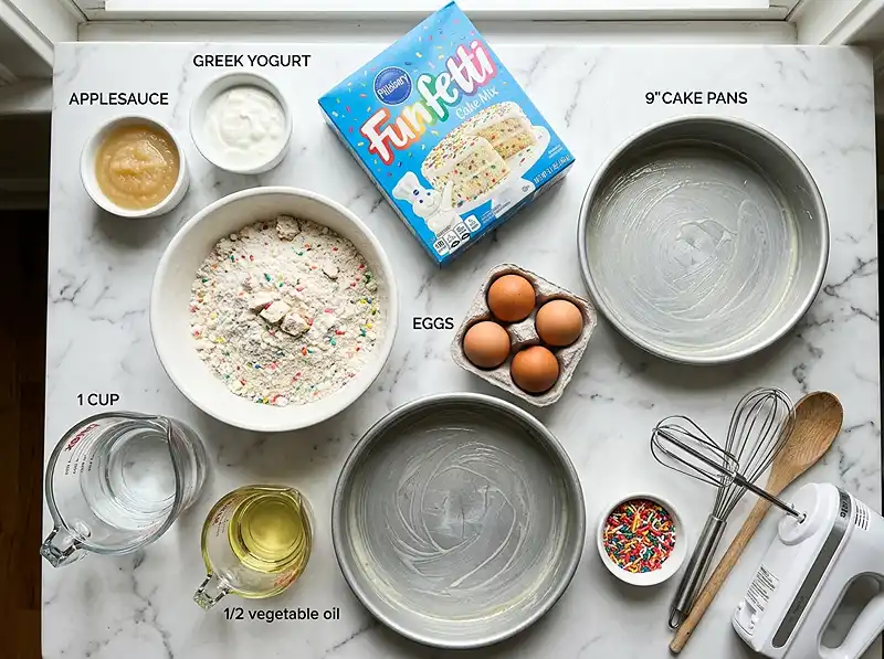 new funfetti cake mix​ Ingredients