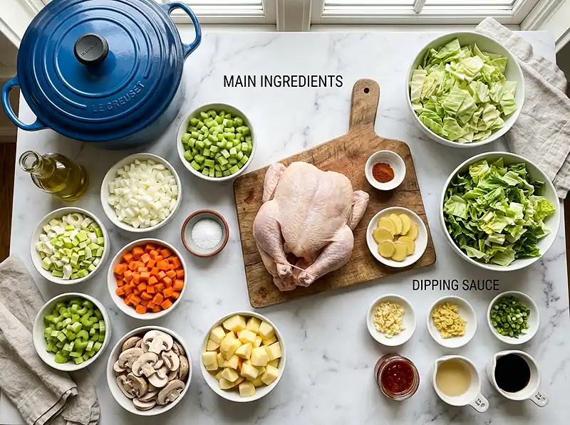 no water chicken soup​ Ingredients