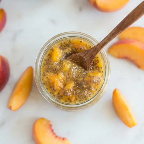 3-Ingredient Peach Chia Seed Jam 2 peach jam with chia seeds recipe