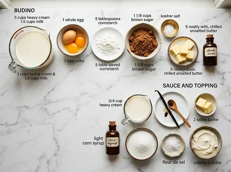 pizzeria mozza butterscotch budino​ Ingredients