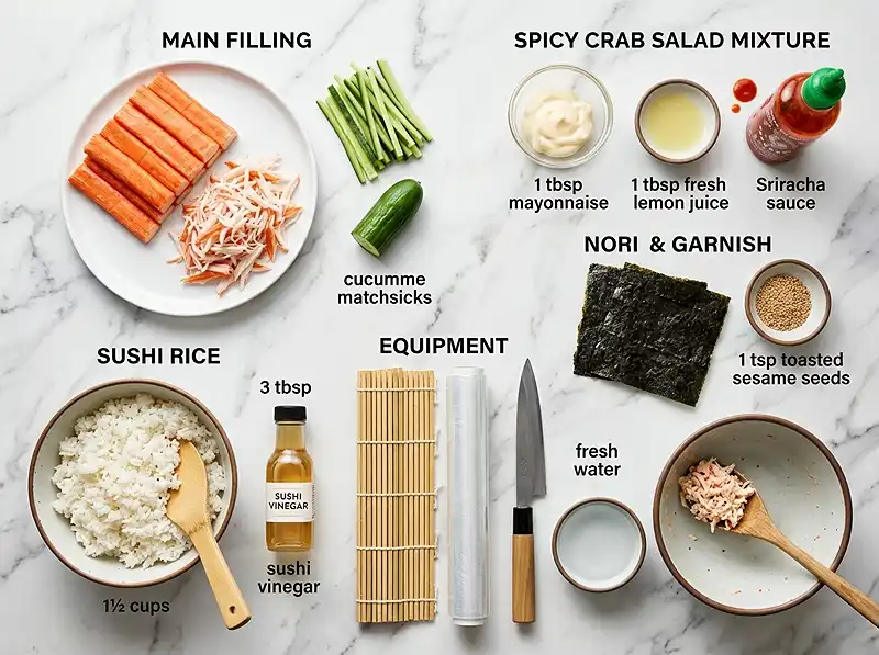 Snow White Roll Sushi 3 snow white roll sushi Ingredients