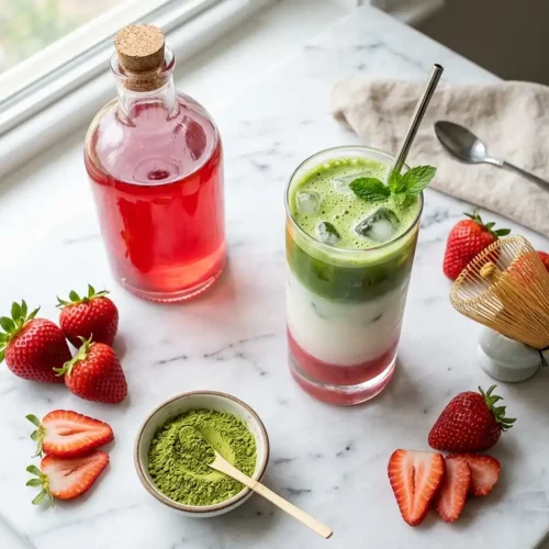 How to Make Strawberry Syrup for Matcha 2 strawberry syrup for matcha