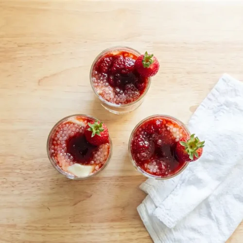 Strawberry Taho 2 strawberry taho 