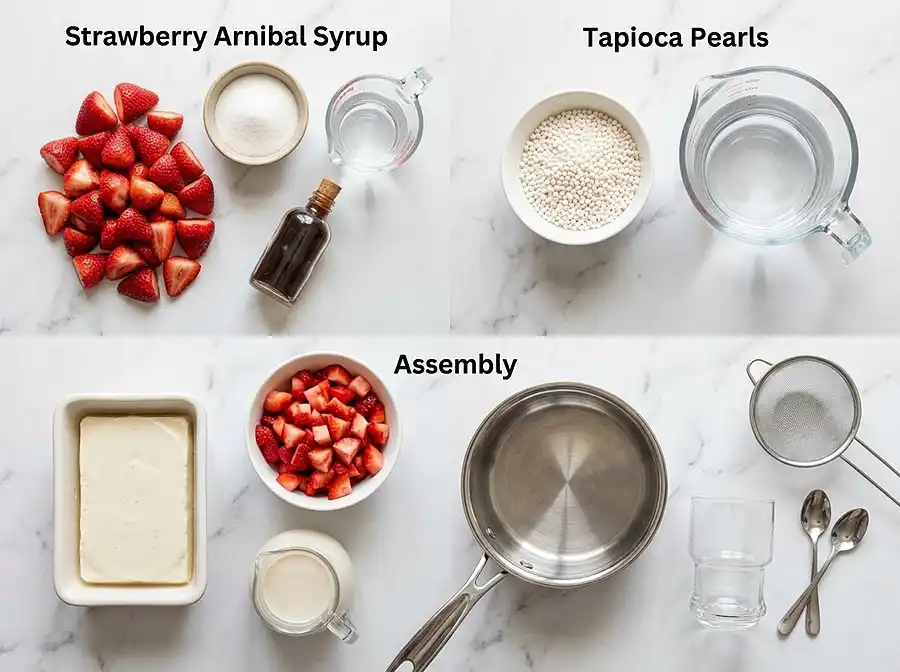 Strawberry Taho 3 strawberry taho Ingredients