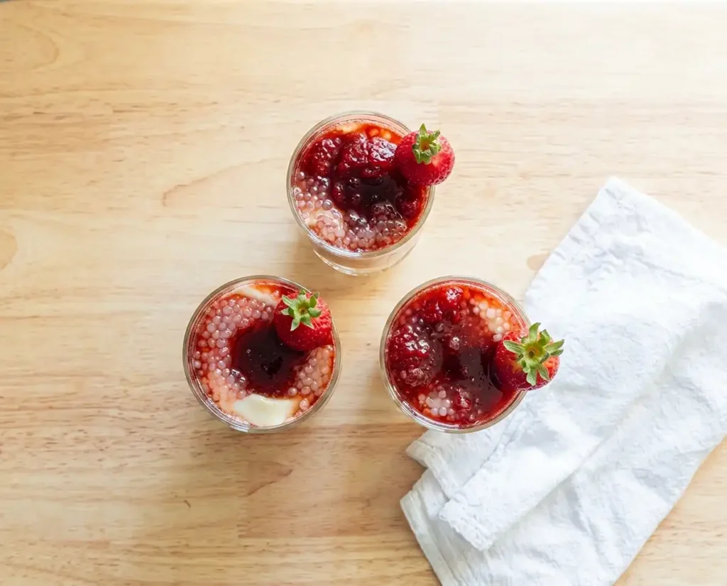 strawberry taho ​