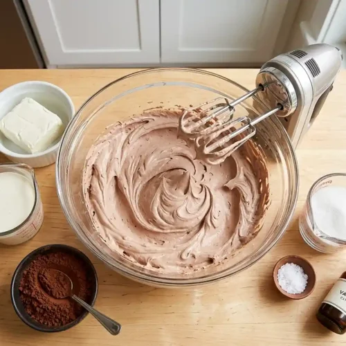 whipped chocolate cream cheese frosting​