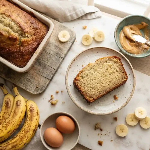 3 ingredient banana bread without flour or oats​