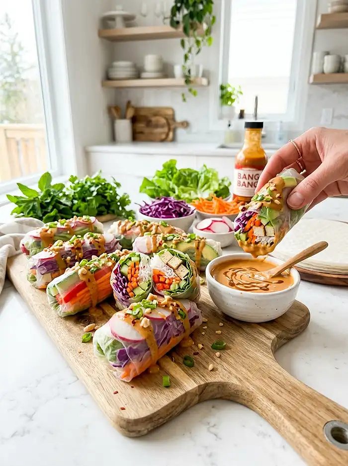 Giant Bang Bang Summer Rolls Recipe