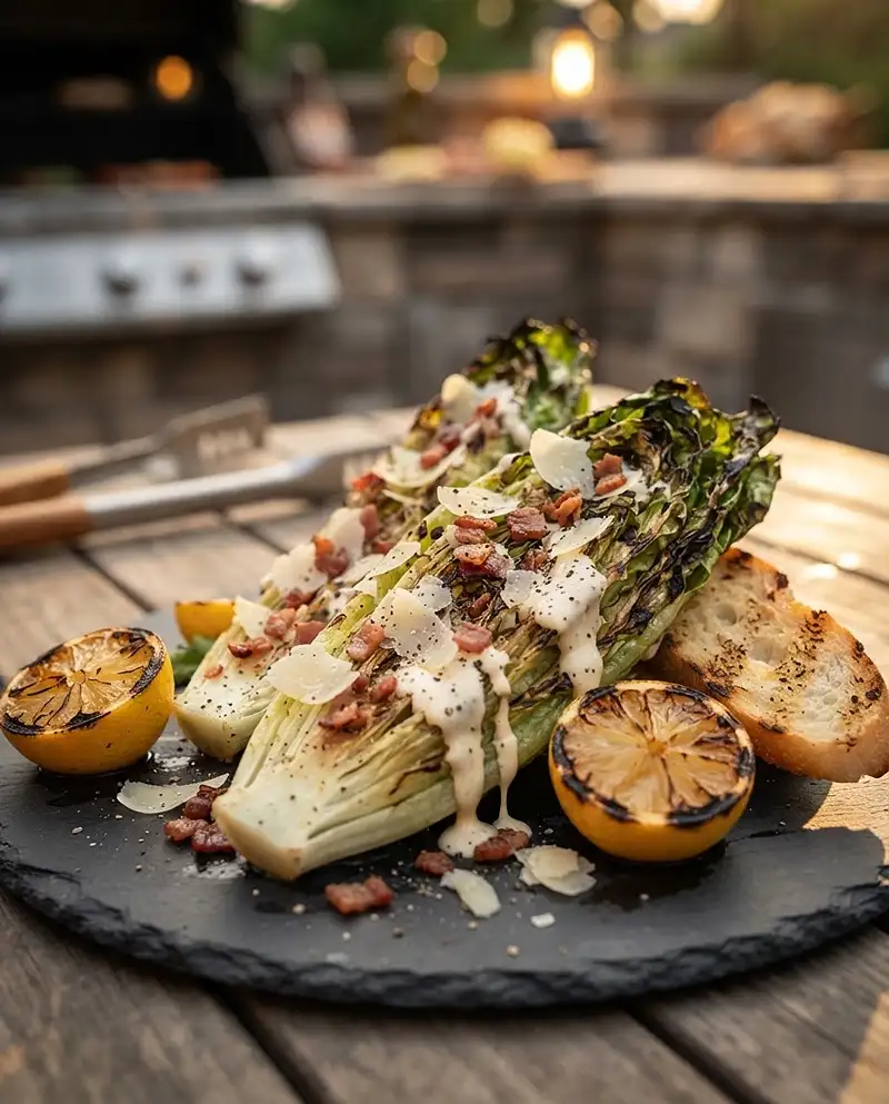 Grilled Caesar Wedge Salad 5 Grilled Romaine Caesar Salad Recipe