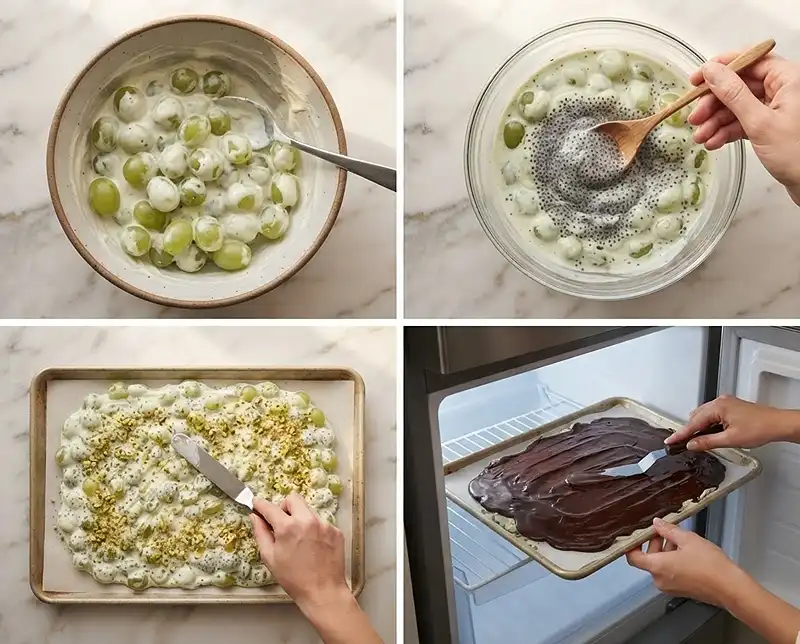 Frozen Grape Yogurt Bark 4 How to Make Frozen Grape Yogurt Bark