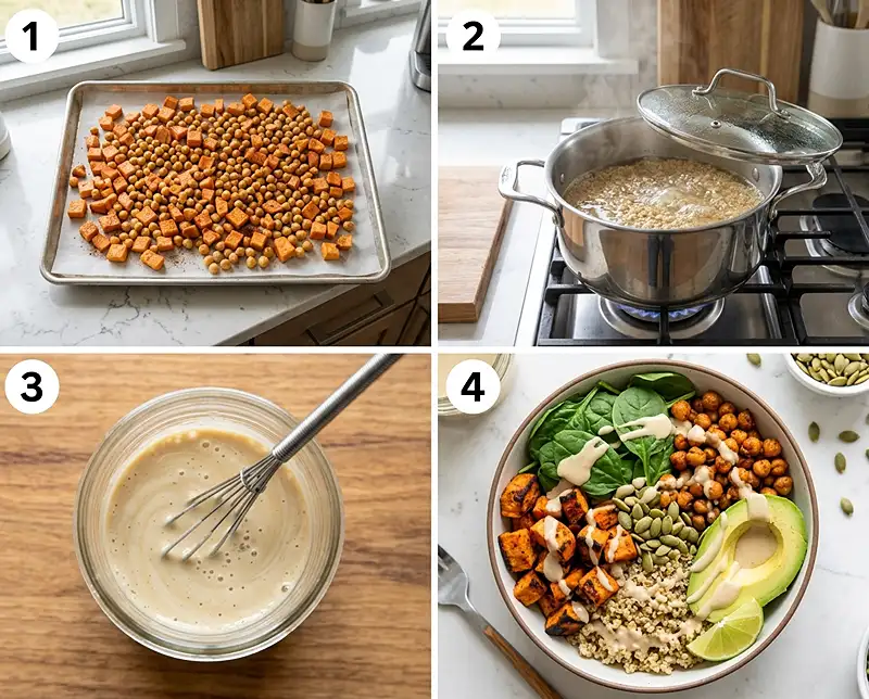 Sprouted Power Bowls 4 How to Make Sprouted Power Bowls