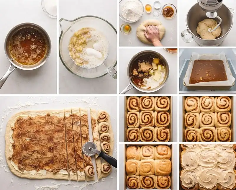 Brown Butter Banana Bread Cinnamon Rolls Recipe 4 How to Make brown butter banana bread cinnamon rolls recipe