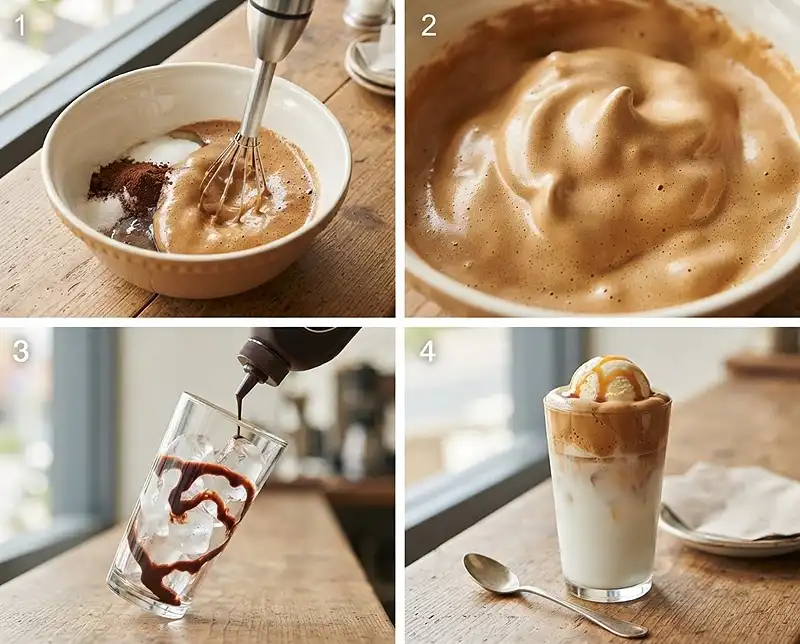 Cold Frothy Coffee 4 How to Make cold frothy coffee