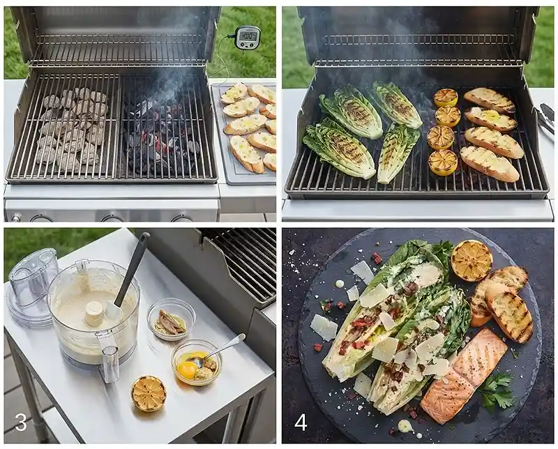 Grilled Caesar Wedge Salad 4 How to Make grilled wedge caesar salad