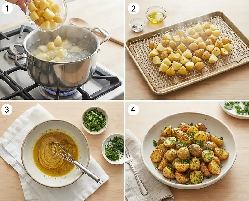 Herb Roasted Potato Salad 4 How to Make herb roasted potato salad